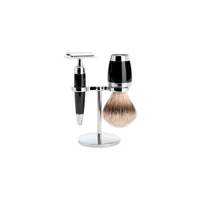 Mühle STYLO 3-tlg. Silberspitz Rasier-Set Herren