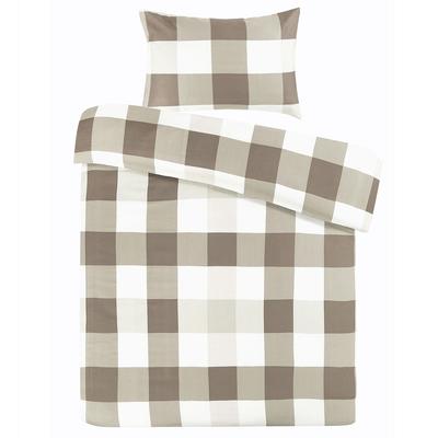 Gallazzo Bettwäsche 1200 - Taupe 1x 260cm x 220cm / 2x 50cm 75cm