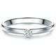 Trilani - Diamant-Ring aus Sterling Silber in Silber mit Diamant Ringe Damen