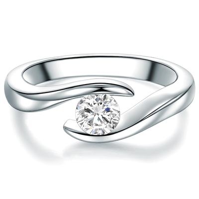 Trilani - Ring aus Sterling Silber in Silber mit Zirkonia Ringe 1 ct Damen Image