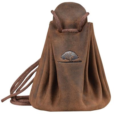 Greenburry Vintage Geldbörse Münzbeutel Leder 9,5 cm braun Braun Herren