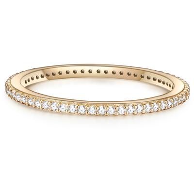 Glanzstücke München Ring Sterling Silber Zirkonia in Gelbgold 50 Damen Image