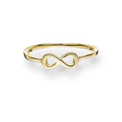 Glanzstücke München - Ring Infinity Sterling Silber in Gelbgold Ringe 1 ct Damen