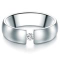 Trilani - Ring aus Edelstahl in Silber mit verziert mit Kristallen von Swarovski® Ringe Damen