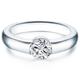 Trilani - Ring aus Sterling Silber in Silber mit verziert mit Kristallen von Swarovski® Ringe Damen