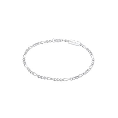 KUZZOI - Figarokette Massiv Basic Must-Have Cool 925 Silber Herrenschmuck 1 ct Herren