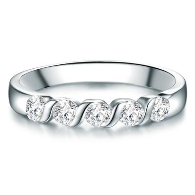 Trilani - Ring Sterling Silber Zirkonia in Silber Ringe 1 ct Damen Image