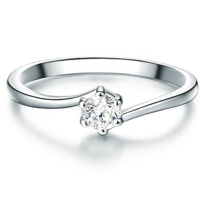 Trilani Ring Sterling Silber Zirkonia in 56 Damen Image