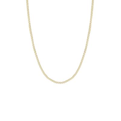 Elli PREMIUM - Basic Panzerkette Klassisch Elegant 375 Gelbgold Ketten 1 ct Damen