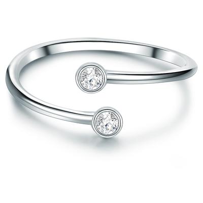 Trilani - Ring Sterling Silber Zirkonia in Silber Ringe 1 ct Damen Image