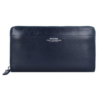 Maître Schwollen Dietrun Geldbörse Leder 18,5 cm dark blue Violett Damen Image