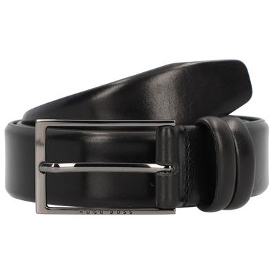 Hugo Boss Carmello Gürtel Leder 115 cm Schwarz Herren