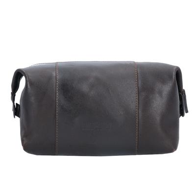 Leonhard Heyden Dakota Kulturbeutel Leder 25 cm braun Braun Herren