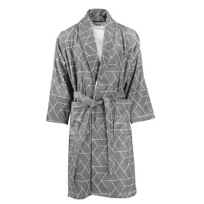 Gallazzo Bequemer Bademantel in Grau XL (64cm x 114xm)