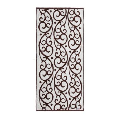 grace grand spa Duschtuch Akanthus mit tollem Akanthus-Muster braun