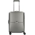 Delsey Paris - Turenne Slim Line 4-Rollen Kabinentrolley 55 cm Handgepäckkoffer Silber Herren