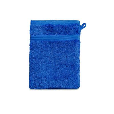 grace grand spa Waschhandschuh Avantgarde mit breiter Webbordüre blau