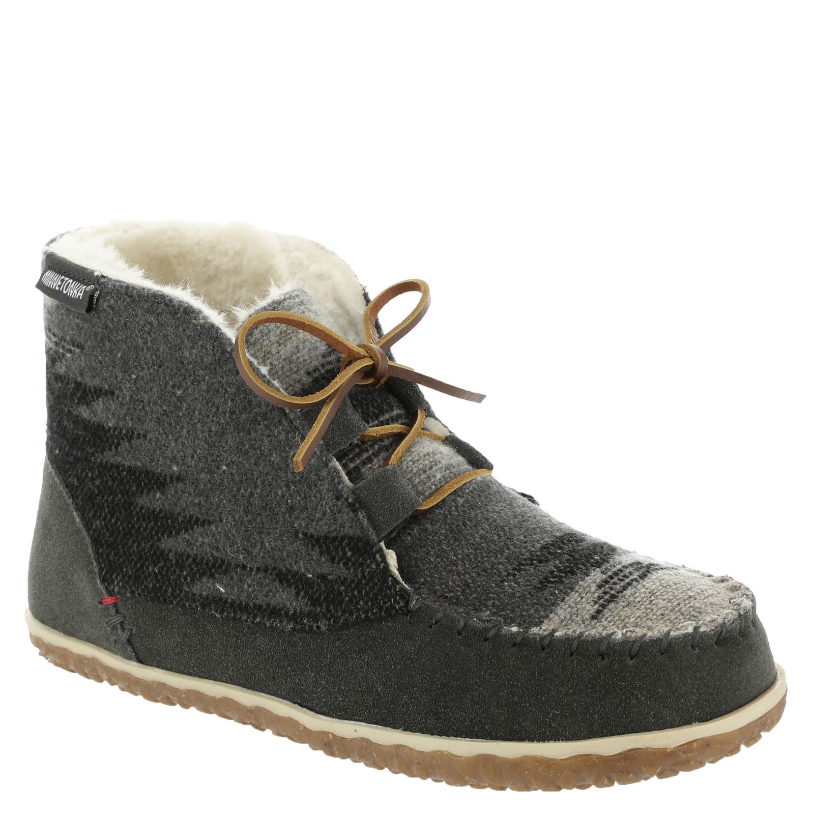 Minnetonka Torrey - Womens 8 Grey Slipper Medium