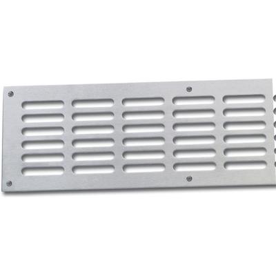 Lüftungsgitter Abluftgitter Möbelbeschlag 500 x 80 mm Edelstahl geschliffen Image
