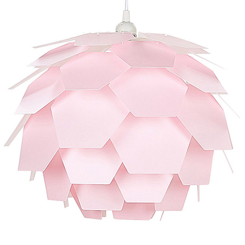 Hängeleuchte Rosa Blumenform Zapfen Kinderzimmer Beleuchtung Modernes Design