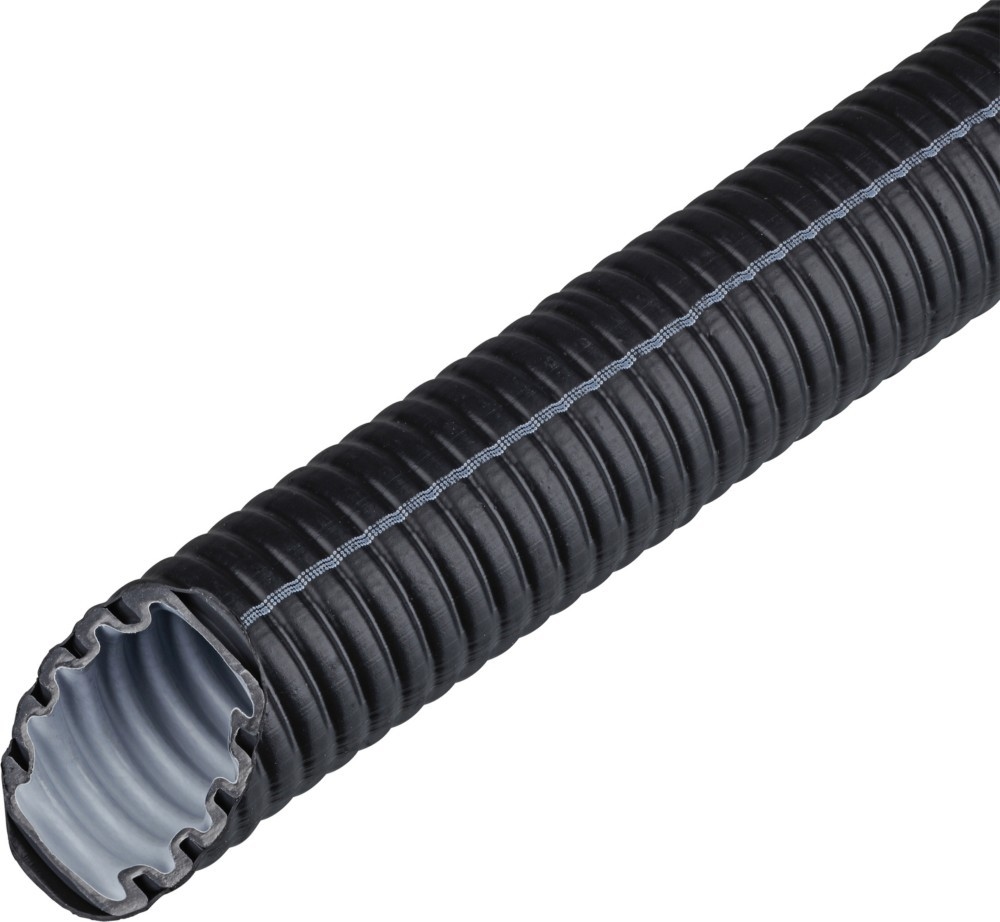 50 Mtr. Fränkische Kunststoff-Wellrohr mittel FFKuS-EM-F-LS0H 25sw 25510025 Image