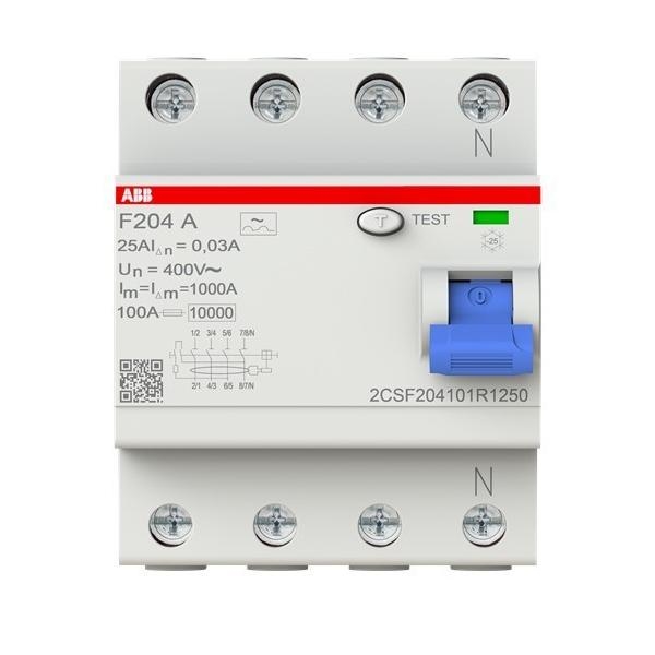 ABB Stotz S&J FI-Schutzschalter F204A-25/0,03 2CSF204101R1250 Image