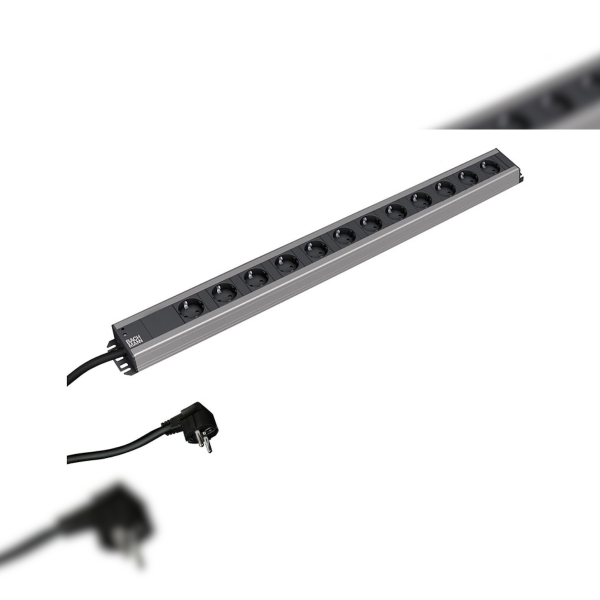 Bachmann Handwerkerleiste 12-fach 90°, ohne Schalter Image