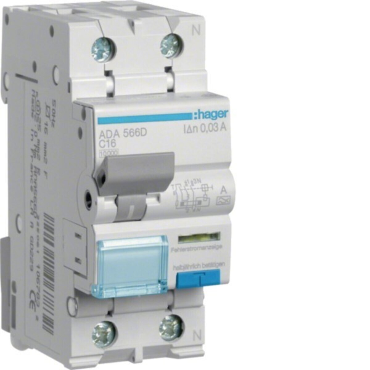 Hager FI/LS-Schalter ADA566D Image