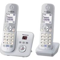 Panasonic KX-TG6822 Duo DECT, GAP Schnurloses Telefon analog Anrufbeantworter, Freisprec KX-TG6822GS