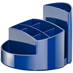 HAN Schreibtisch-Köcher Rondo dunkelblau 9 Fächer, 140x140x109mm, Kunststoff Image