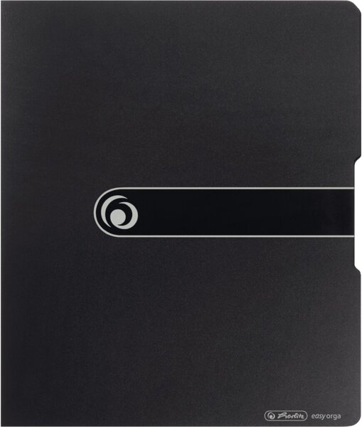 herlitz Ringbuch A4, 2 Ringe, PP, schwarz opak 16 mm Image