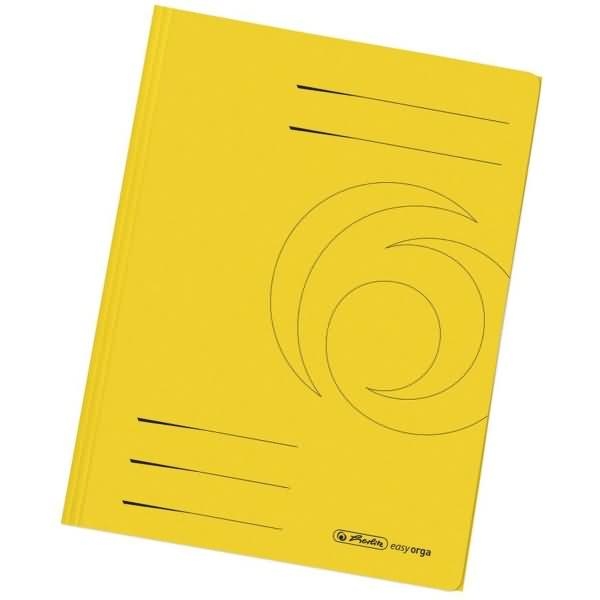 herlitz Einschlagmappe A4 Recycling intensiv gelb Image