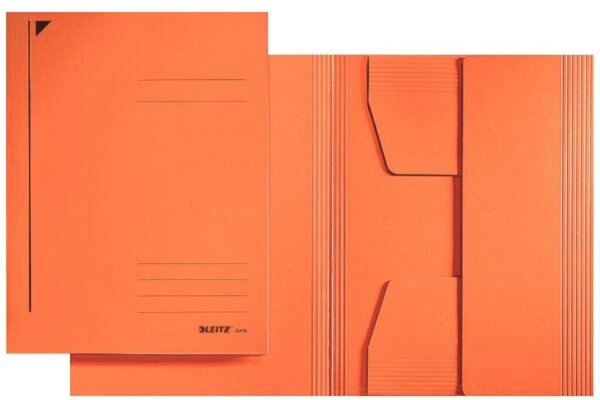 LEITZ Jurismappe A4, orange, 3 Klappen, Fassungsvermögen: 250 Blatt, Karton: 430g Image