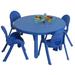 Angeles My Value 36" Circular Activity Table Plastic in Blue | 20 H x 36 W x 36 D in | Wayfair AB71020PB
