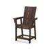 POLYWOOD® Modern Curveback Adirondack Counter Outdoor Chair Plastic | 47.13 H x 28.25 W x 28.63 D in | Wayfair ADD621MA