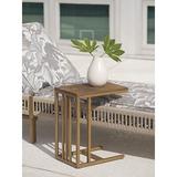 Tommy Bahama Outdoor St Tropez Rectangular End Table Wood/Metal in Brown/White | 21 H x 12 W x 12 D in | Wayfair 3925-951