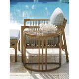Tommy Bahama Outdoor St Tropez Demilune End Table Wood/Metal in Brown | 22 H x 26 W x 13 D in | Wayfair 3925-950