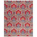 Gray 60 x 0.18 in Area Rug - Simple Luxury Bohemian Floral Damask Non-Slip Indoor Outdoor Runner or Area Rug Nylon | 60 W x 0.18 D in | Wayfair