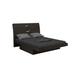 Orren Ellis Aurik Solid Wood & Storage Platform Bed w/ Mattress Wood & Upholstered/ in Gray | 40 H x 84 W x 87 D in | Wayfair