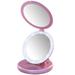 Everly Quinn Lighted Magnifying Makeup Mirror Plastic | 14 H x 7 W x 5 D in | Wayfair 796179A418564D31905FB67294F4FE5E