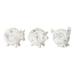 Rosalind Wheeler Aneira 3 Piece Flower Figurine Set Resin in White | 4.5 H x 5.5 W x 4 D in | Wayfair 5555F4EB67534B3891C2201AAE7DC6B0