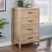 Highland Dunes Tindley 4 Drawer Chest Wood in Black/Brown | 44.213 H x 28.78 W x 17.48 D in | Wayfair 614CD5AA21304D548E91333C41819BCE