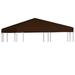 Arlmont & Co. Gazebo Cover Canopy Top Replacement Sunshade Patio Beach Sun Shelter Fabric in Brown | 117.6 W x 117.6 D in | Wayfair