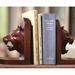 World Menagerie Guardian Lion Bookends Wood in Brown | 8.75 H x 5.5 W x 5.25 D in | Wayfair 109688