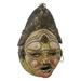 World Menagerie Kindly River Goddess Congo Zaire Wood Mask Wall Décor in Blue/Red/Yellow | 10.3 H x 6.8 W in | Wayfair 73538