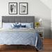 Andover Mills™ Mueller Tufted Low Profile Platform Bed Upholstered/Metal/Polyester in Gray | 42 H x 60 W x 84 D in | Wayfair