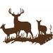 Loon Peak® Buck Deer DOE Hunting Vinyl Wall Decal Vinyl in Brown | 16 H x 23 W in | Wayfair 3885E775EE234597B545132C9A9D34A3