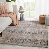 Black/Gray 111 x 0.4 in Area Rug - Joss & Main Grenier Oriental Jet Black/Aragon/Natural Area Rug Polyester/Viscose | 111 W x 0.4 D in | Wayfair