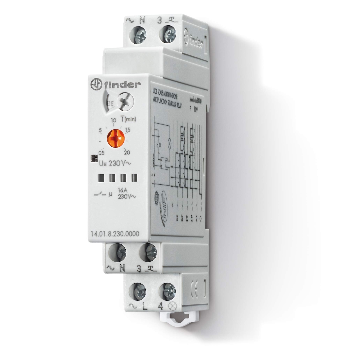 Finder 140182300000PAS Multifunktions-Schaltuhr 230 V 1 Schließer 16 A Image