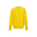 Just Hoods By AWDis JHA030 Adult 80/20 Midweight College Crewneck Sweatshirt in Sun Yellow size 3XL | Ringspun Cotton